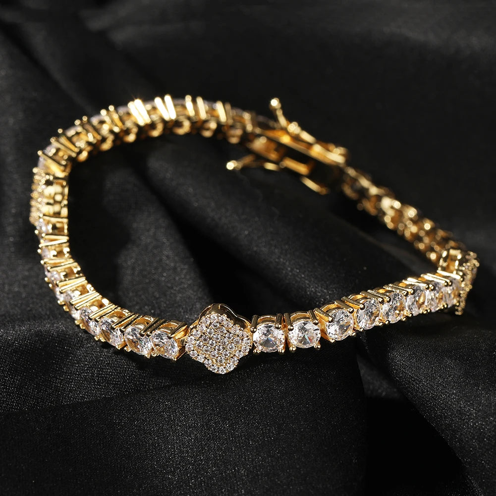 FOUR LEAF TENNIS BRACELET