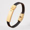 MODERN STEEL LEATHER BRACELET
