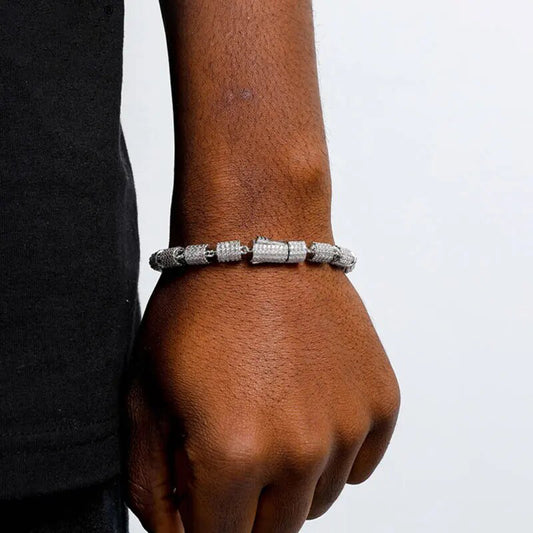 BEAD DIAMOND BRACELET - 8MM