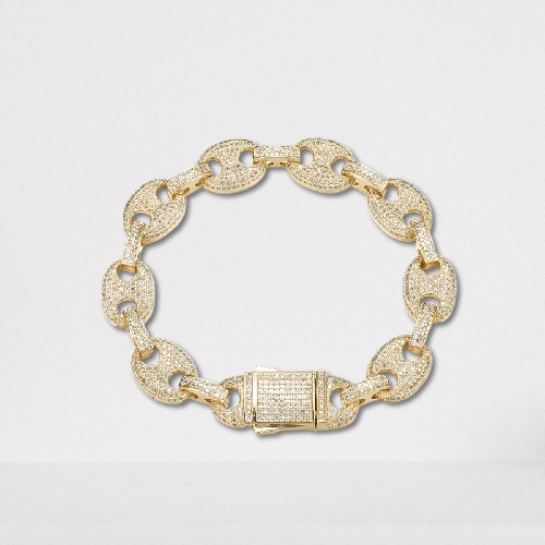 COFFEE BEAN DIAMOND BRACELET - 12MM