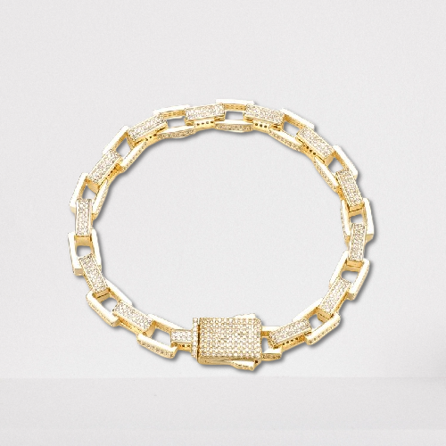 CUBIC CHAIN DIAMOND BRACELET - 7MM
