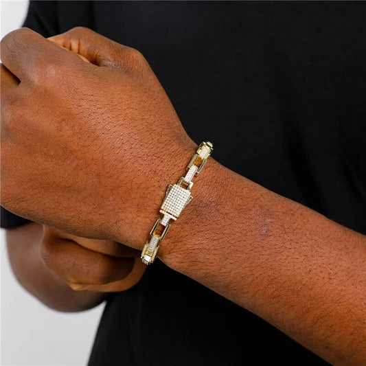 CUBIC CHAIN DIAMOND BRACELET - 7MM