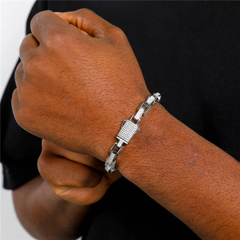 CUBIC CHAIN DIAMOND BRACELET - 7MM