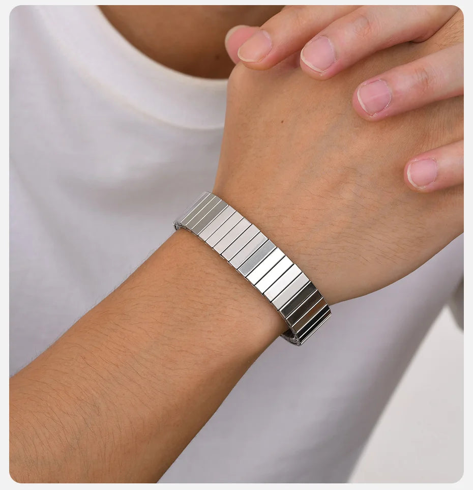 ELASTIC STAINLESS STEEL BRACELET - 16MM