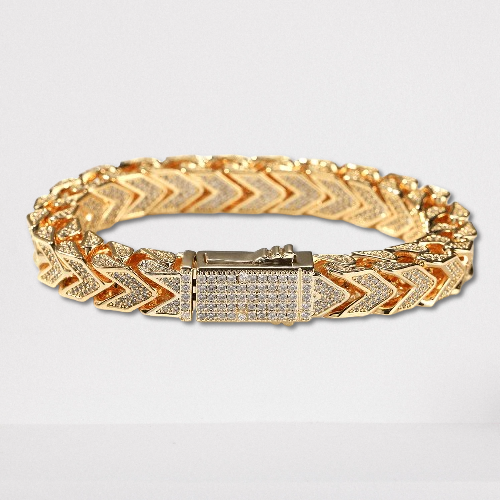 FRANCO CHAIN DIAMOND BRACELET - 9MM