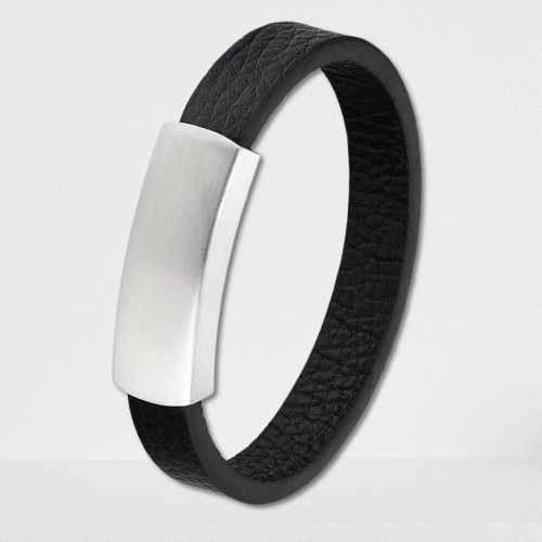 MAGNET LEATHER BRACELET - 12MM
