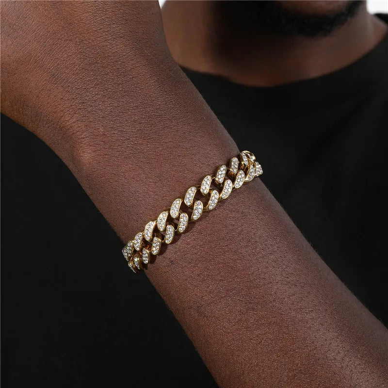 MIAMI CUBAN LINK DIAMOND BRACELET - 11MM/15MM