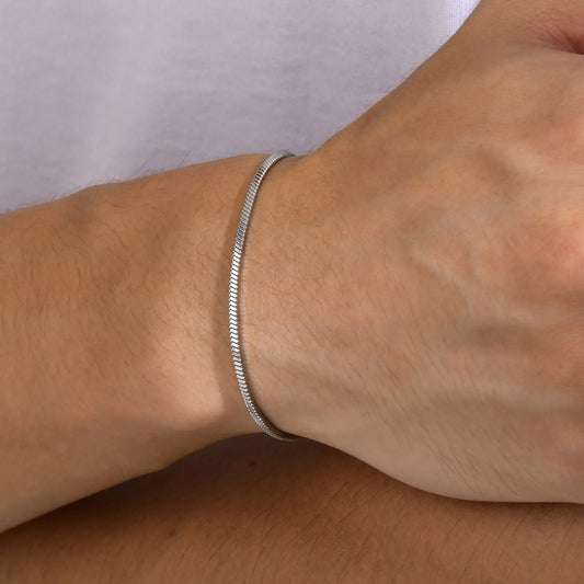 SQUARE SNAKE CHAIN BRACELET